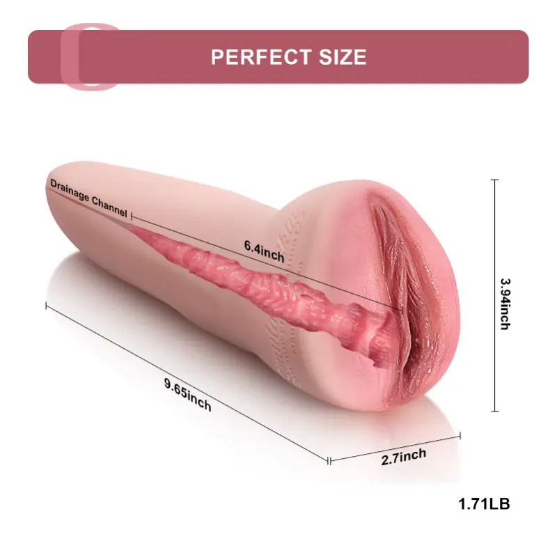 Eva - 1.7 lbs Real Feel Soft Silicone Pocket Pussy Masturbator - Image 2